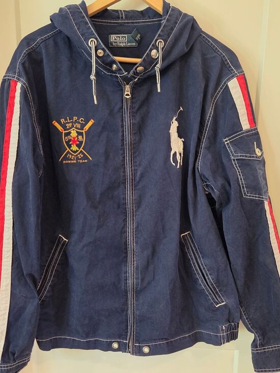 Polo by Ralph Lauren Other - Vintage 90's Polo Ralph Lauren RLPC Rowing Team Big Pony Jacket "Navy White"
